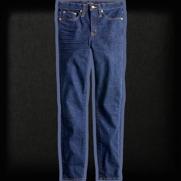J. Crew ‘9” High-Rise Toothpick Skinny Jeans’ in “Classic Rinse” Wash Size 30 - Picture 1 of 14
